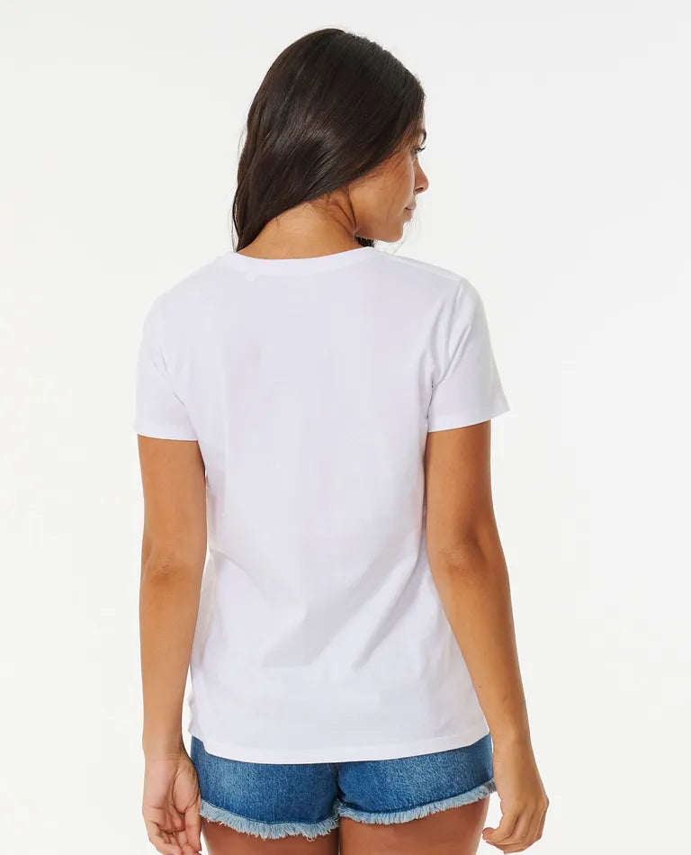 RIP CURL SURF SPRAY TEE- WHITE