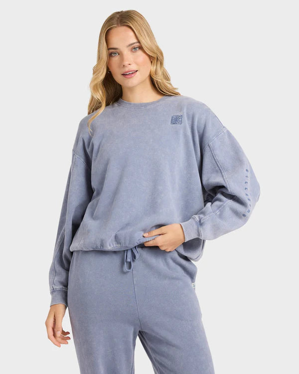 BILLABONG SALTWASHED KENDAL CREW FLC - STONE BLUE