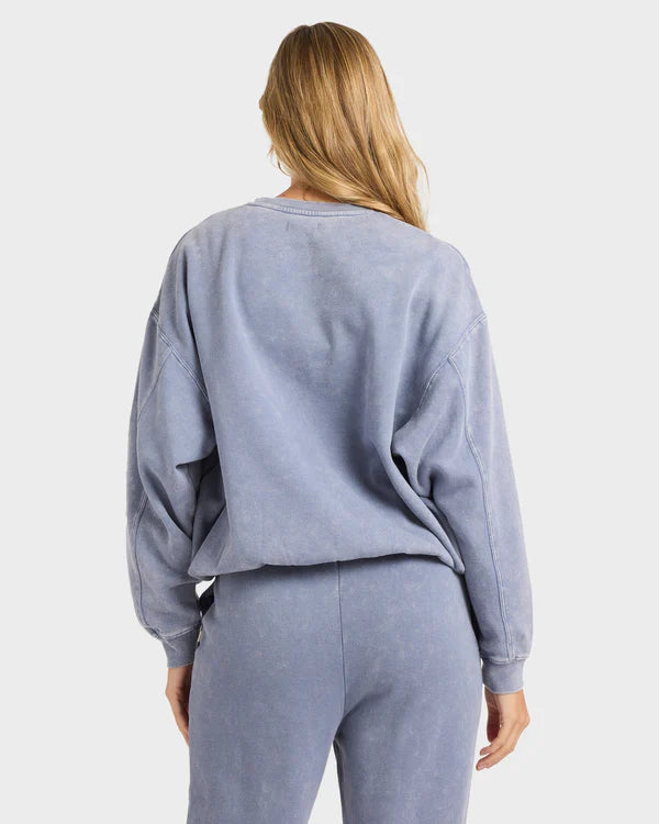 BILLABONG SALTWASHED KENDAL CREW FLC - STONE BLUE