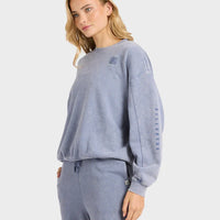 BILLABONG SALTWASHED KENDAL CREW FLC - STONE BLUE