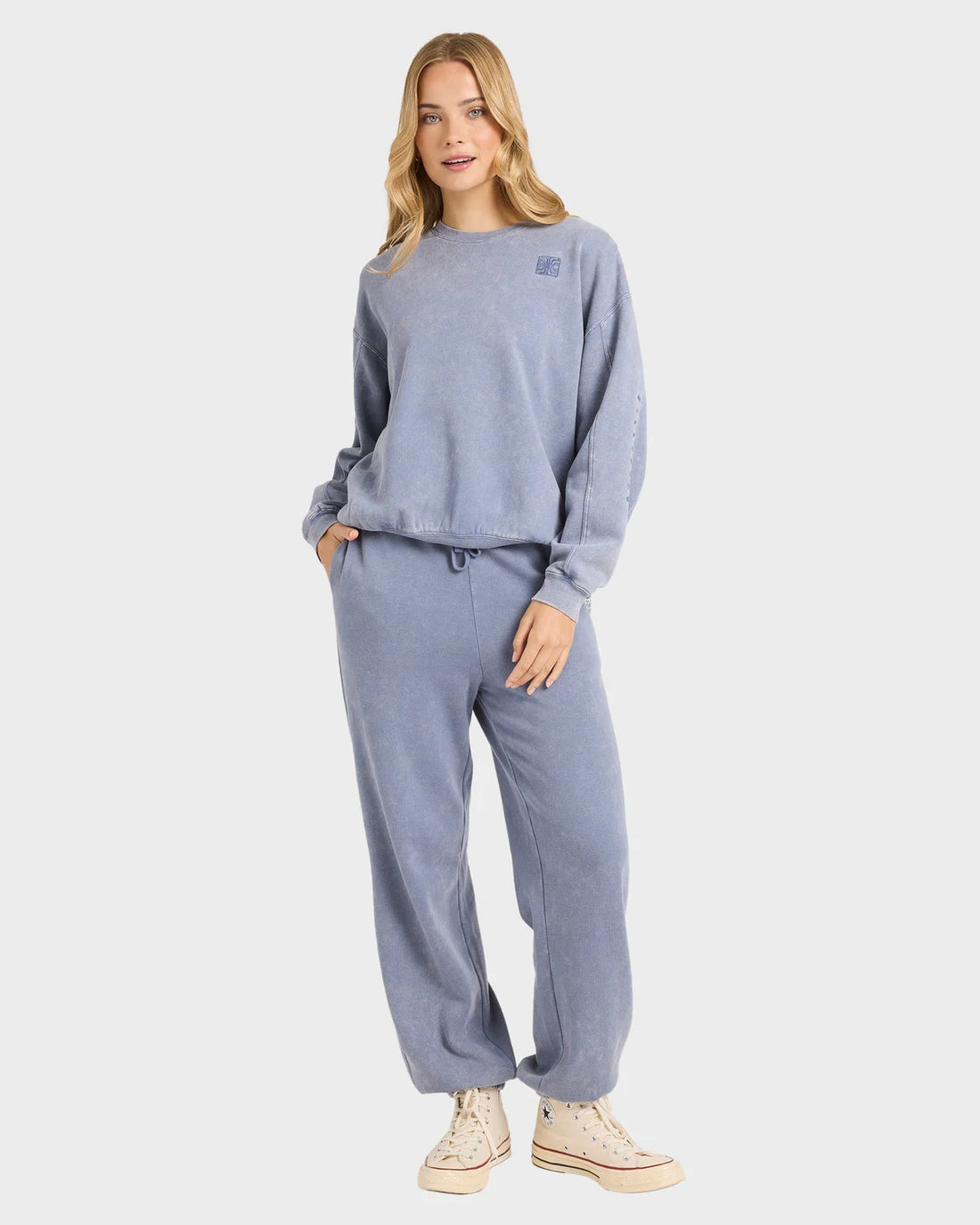 BILLABONG SALTWASHED KENDAL CREW FLC - STONE BLUE