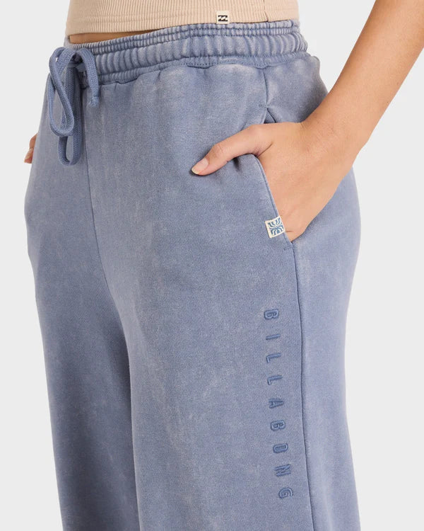 BILLABONG SALTWASHED FLC JOGGER - STONE BLUE