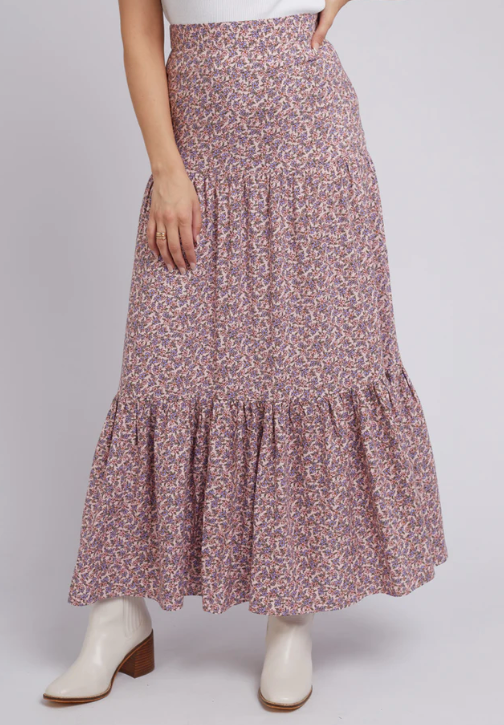 AAE KENZIE FLORAL MAXI SKIRT