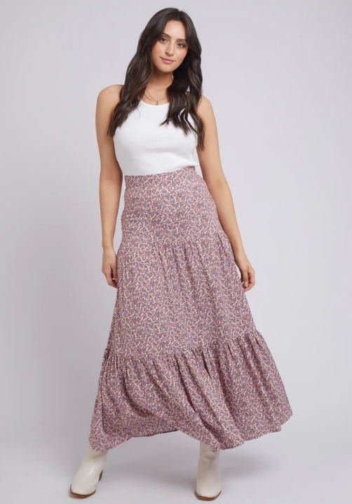 AAE KENZIE FLORAL MAXI SKIRT