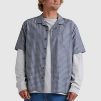 QUIKSILVER FLAMING MINI CHECK SHIRT