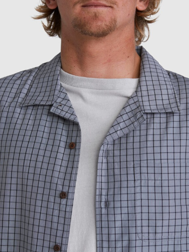 QUIKSILVER FLAMING MINI CHECK SHIRT