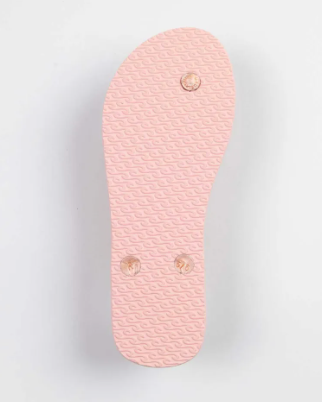RIP CURL SCRIPT WAVE BLOOM OPEN TOE THONG - ROSE GOLD