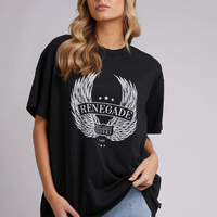 AAE RENEGADE RIDER TEE - WASHED BLACK