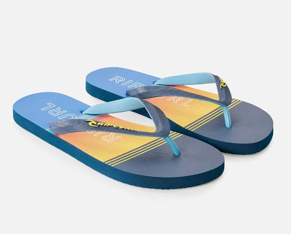 RIP CURL BREAKERS BLOOM OPEN TOE THONGS MENS