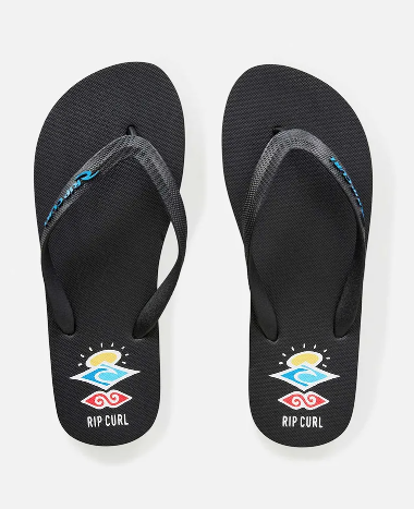 RIPCURL BRAND LOGO BLOOM OPEN TOE THONG