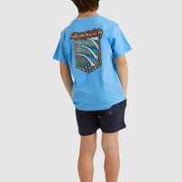 QUIKSILVER RETRO WAVES SHORT SLEEVE TEE BOYS