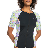 ROXY NEW SHORT SLEEVE LYCRA ZIPPED