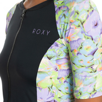 ROXY NEW SHORT SLEEVE LYCRA ZIPPED