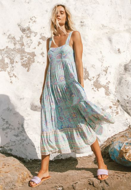 BILLABONG HIDEAWAY SHINEON MIDI DRESS