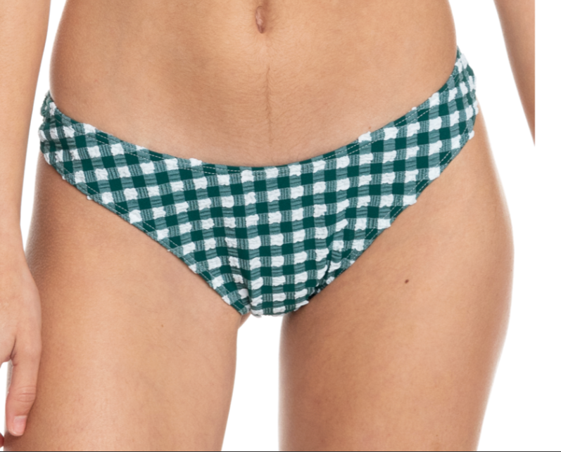 ROXY THE PLAID PULSE  CHEEKY BIKINI BOTTOM