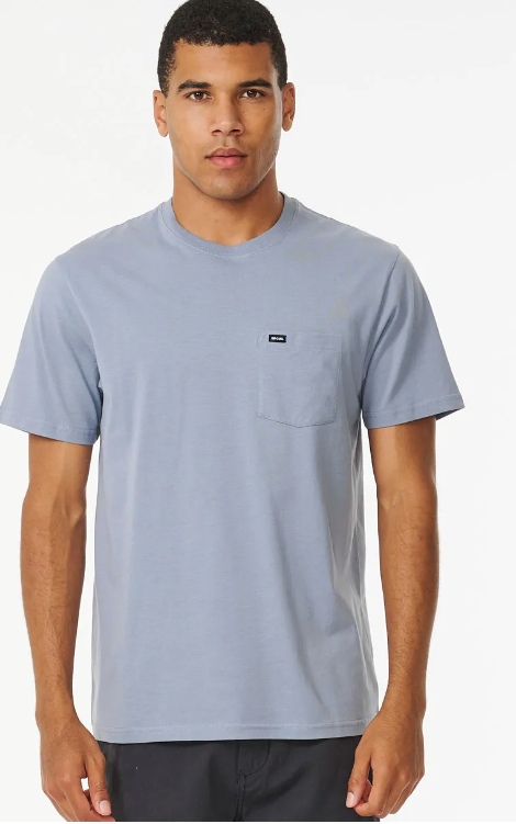 RIPCURL PLAIN POCKET TEE