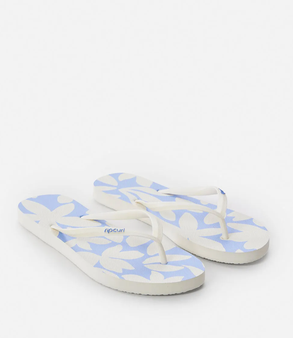 RIP CURL HOLIDAY TROPICS BLOOM OPEN TOE WOMEN MID BLUE