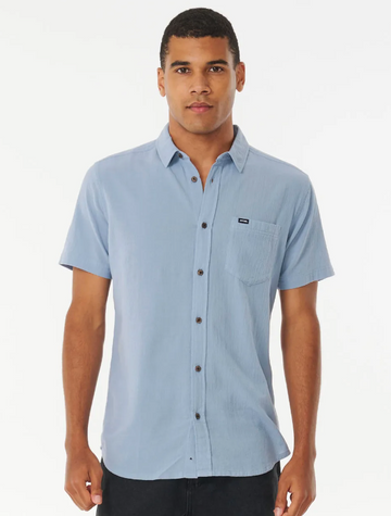 RIPCURL WASHED SS SHIRT DUSTY BLUE