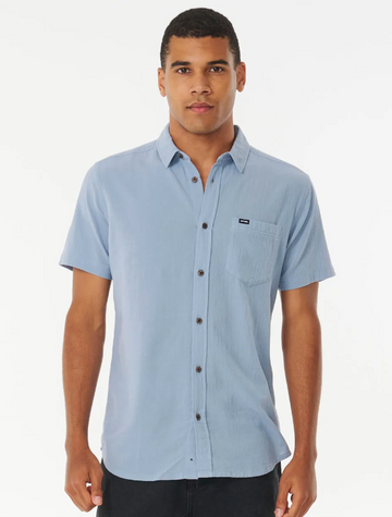RIP CURL WASHED SS SHIRT DUSTY BLUE