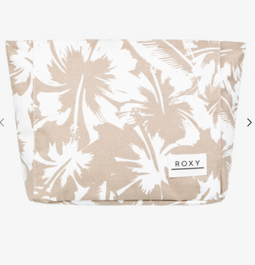ROXY LOVE IS BLUE CLUTCH WARM TAUPE HAPPY HIBISCUS