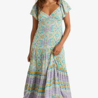 BILLABONG SUMMERSIDE MAXI DRESS - SALT CRYSTAL