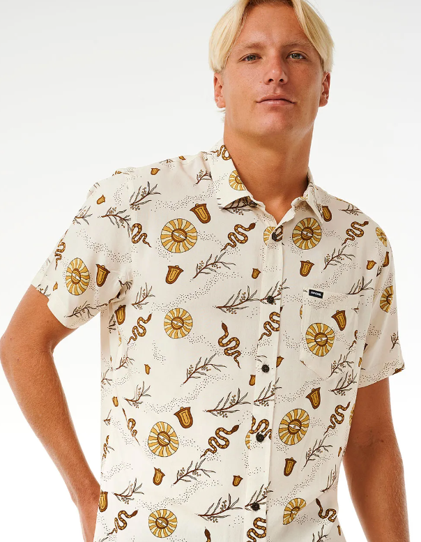 RIP CURL PARTY PACK SHORT SLEEVE SHIRT - BONE