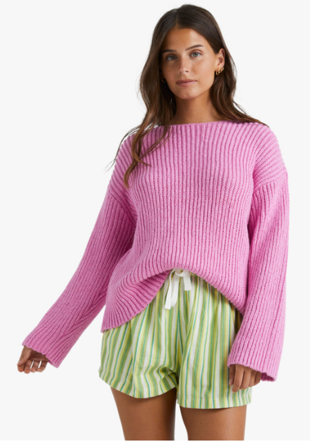 BILLABONG MOON WAVE 2 SWEATER - LUSH LILAC