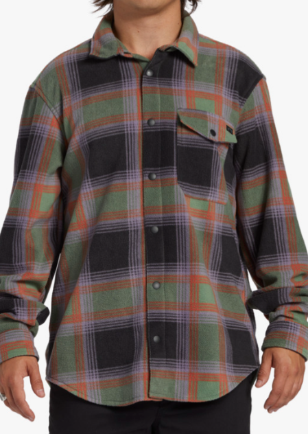 BILLABONG FURNANCE FLANNEL SHIRT - GREY VIOLET