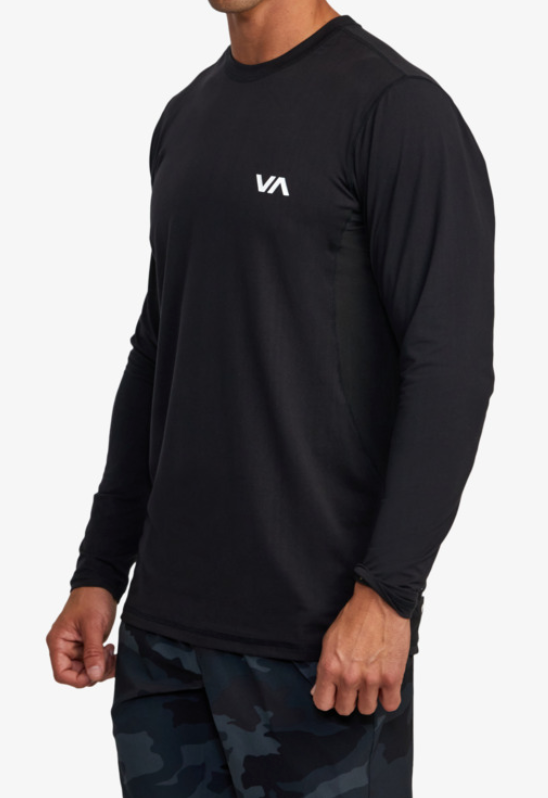 RVCA SPORT VENT LONG SLEEVE SHIRT - BLACK