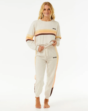 RIP CURL SURF REVIVAL TRACK PANT - OATMEAL MARLE