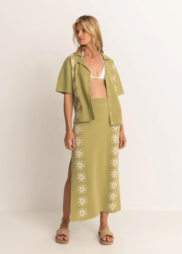RHYTHM HORIZON KNITTED SHIRT - PALM