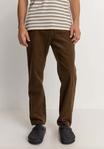 RHYTHM MENS CORD TROUSER - BARK