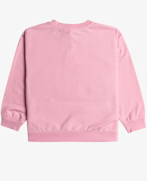 ROXY GIRLS MORNING HIKE PULLOVER SWEATSHIRT - PRISM PINK