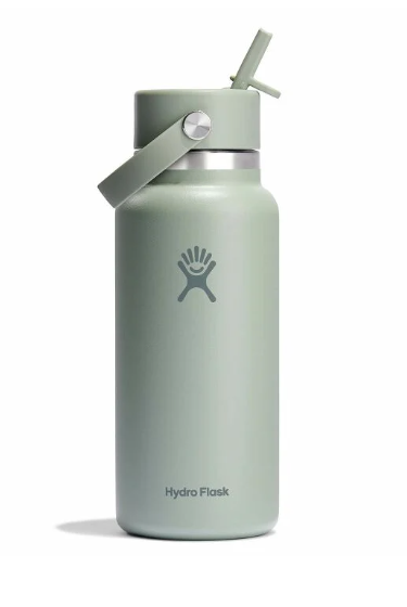 HYDRO FLASK 32 OZ (946ml) WIDE MOUTH WITH FLEX STRAW CAP - AGAVE