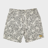RVCA EXOTICA PRINT ELASTIC BOARDSHORT