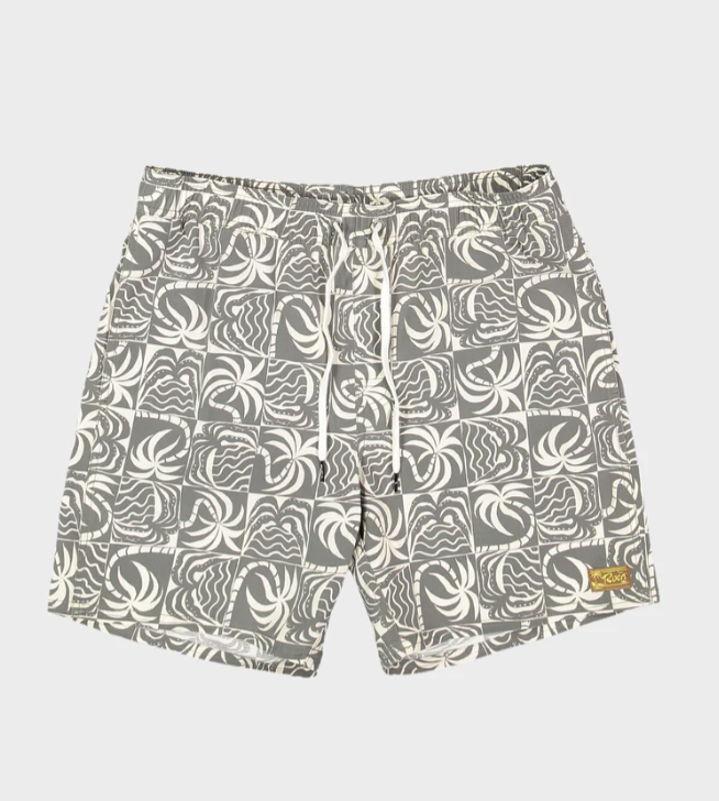 RVCA EXOTICA PRINT ELASTIC BOARDSHORT