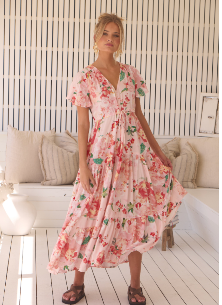 JAASE ALESSIA PRINT TERESIA MAXI DRESS