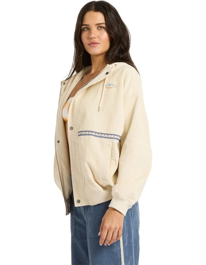 BILLABONG SET THE TONE JACKET - WHITE CAP