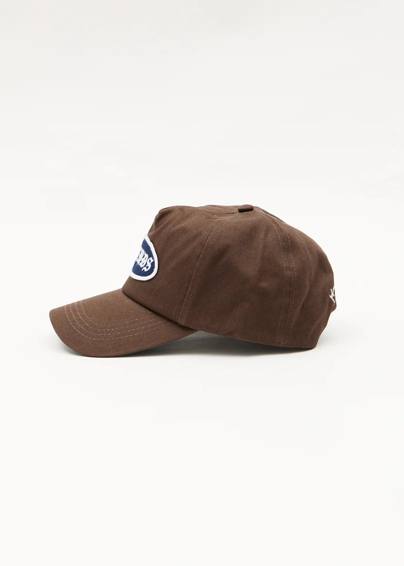 AFENDS SUMMIT RECYCLED FIVE PANEL CAP - COFFEE