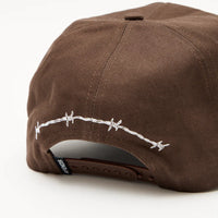 AFENDS SUMMIT RECYCLED FIVE PANEL CAP - COFFEE