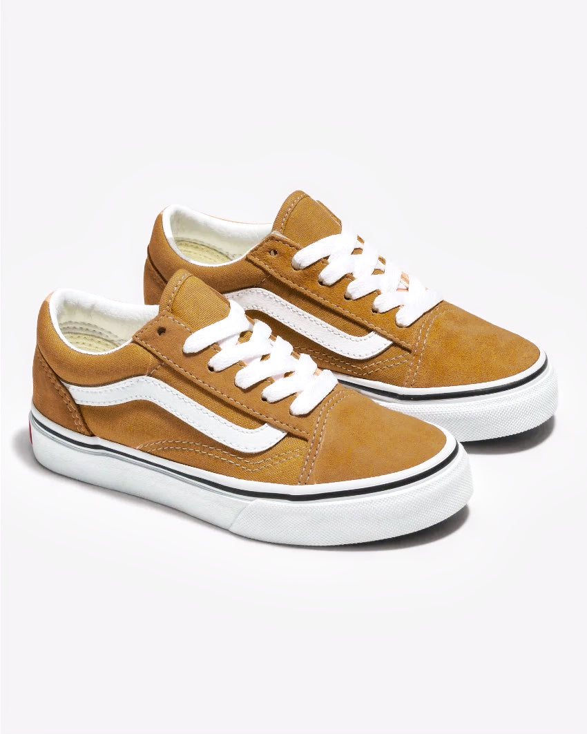 VANS YOUTH OLD SKOOL COLOUR THEORY - GOLDEN BROWN