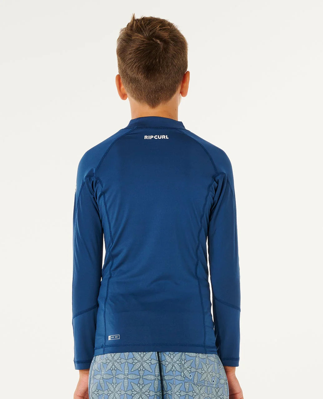 RIPCURL WAVES UPF L/S-BOY - LIGHT NAVY