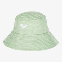 ROXY SUNNY PALM BUCKET HAT - QUIET GREEN