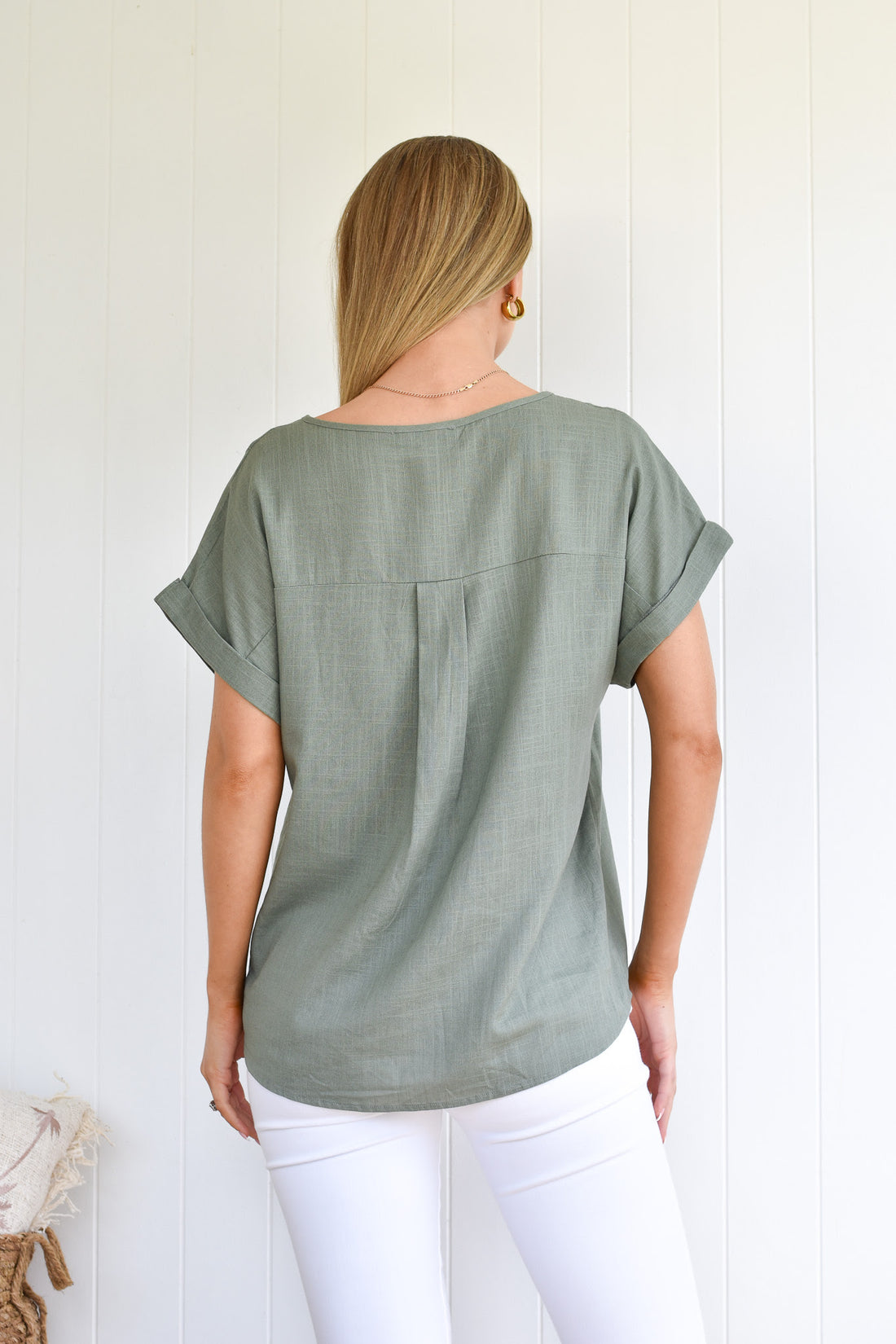 ZEN GARDEN WOODLAND TOP - GREEN