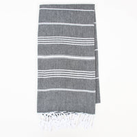 Handwoven Turkish Cotton Gray / Beach Towel