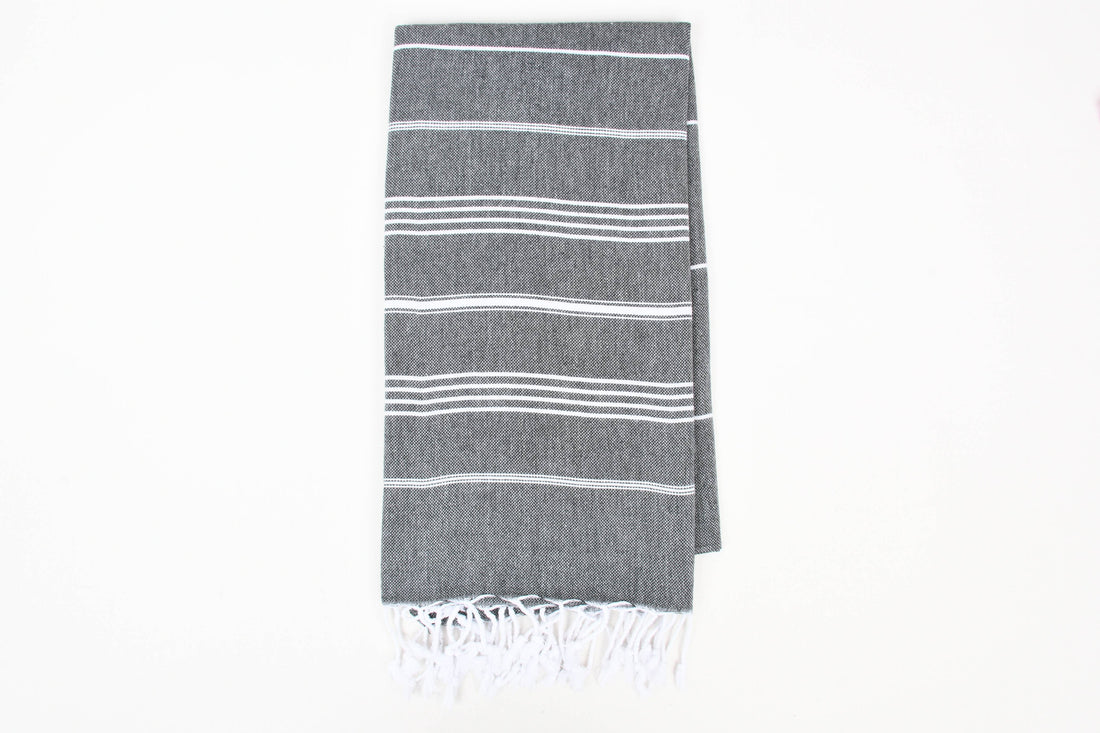 Handwoven Turkish Cotton Army Green / Beach Towel