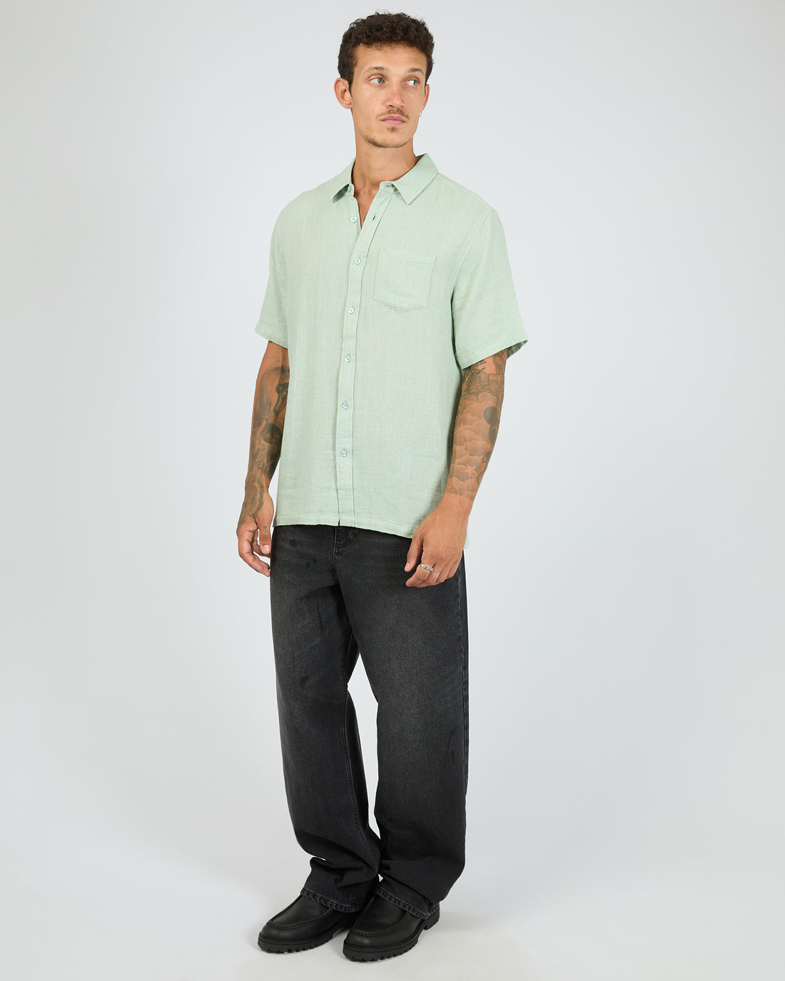 ST GOLIATH ANGOURIE SHORT SLEEVE SHIRT - SAGE