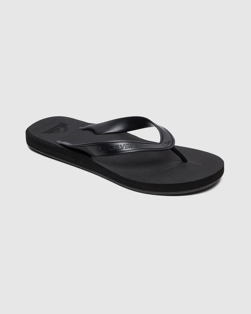 QUIKSILVER CARVER DELUXE SANDALS - BLACK/BROWN