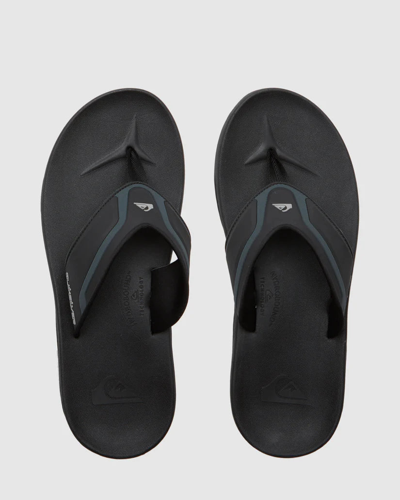 QUIKSILVER MATHODIC RECOVERY SANDALS - BLACK 1
