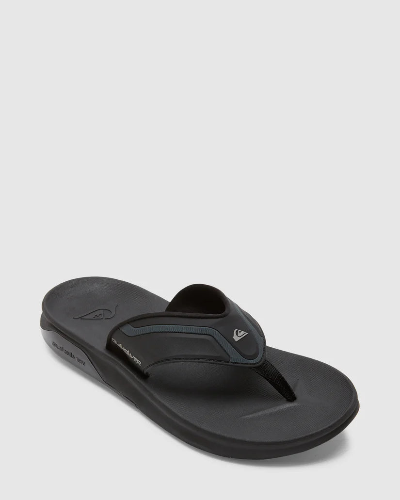 QUIKSILVER MATHODIC RECOVERY SANDALS - BLACK 1